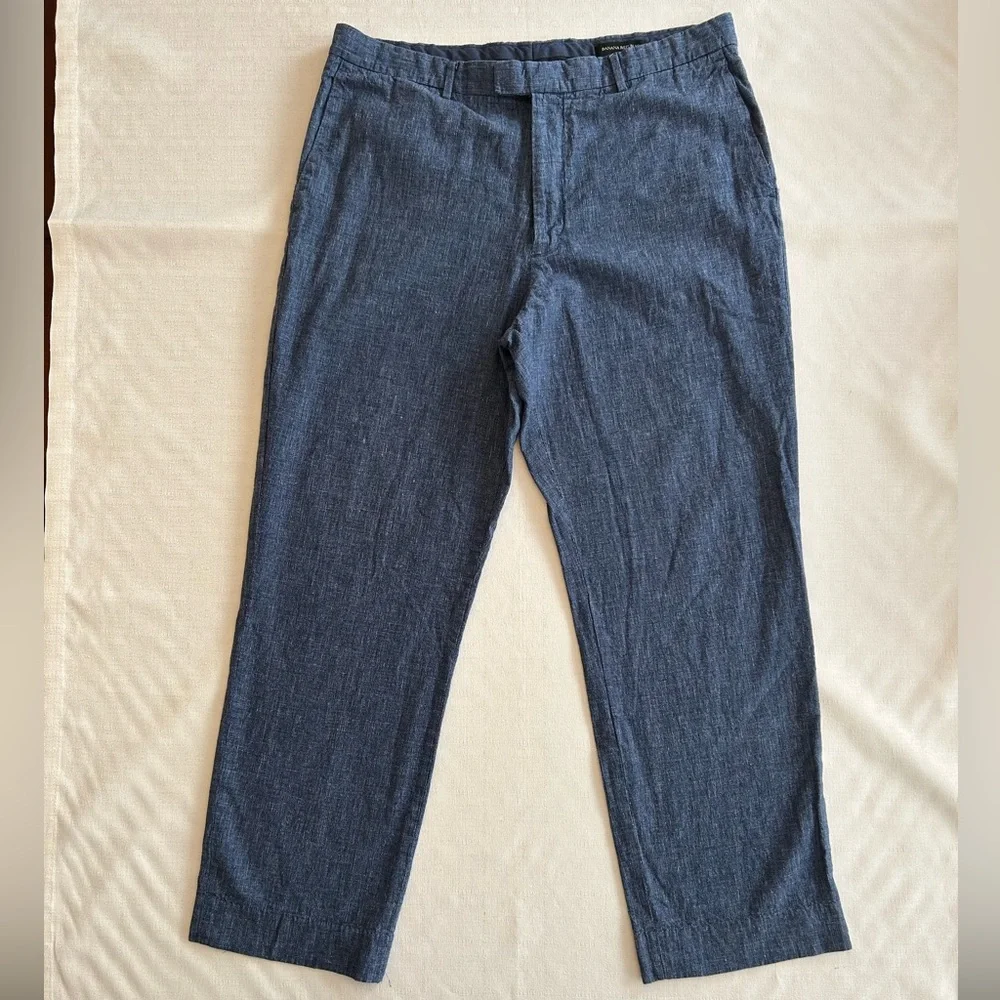 Banana Republic Standard Fit Linen Blend Pants